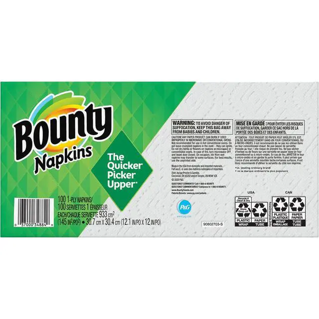 Alt view image 3 of 7 - Quilted Napkins, 1-Ply, 12.1In X 12In, 100/PK, White