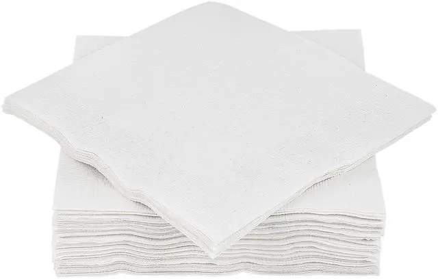 Main image of Big Party Pack 40 Count White Dinner Napkins Tableware- Ideal for Wedding, Party, Birthday, Dinner, Lunch, Cocktails. (7 x 7)