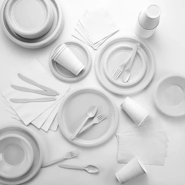 Alt view image 7 of 7 - Big Party Pack 40 Count White Dinner Napkins Tableware- Ideal for Wedding, Party, Birthday, Dinner, Lunch, Cocktails. (7 x 7)