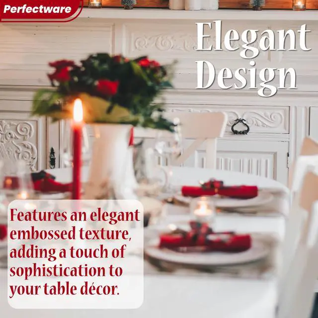 Alt view image 5 of 7 - 2 Ply Dinner Napkin Red- 50 CT Red 2 Ply"15 x 17" Paper Dinner Napkins - Pack of 50 CT. Ideal for Party., (PWRedDinnerNapkin-50CT)