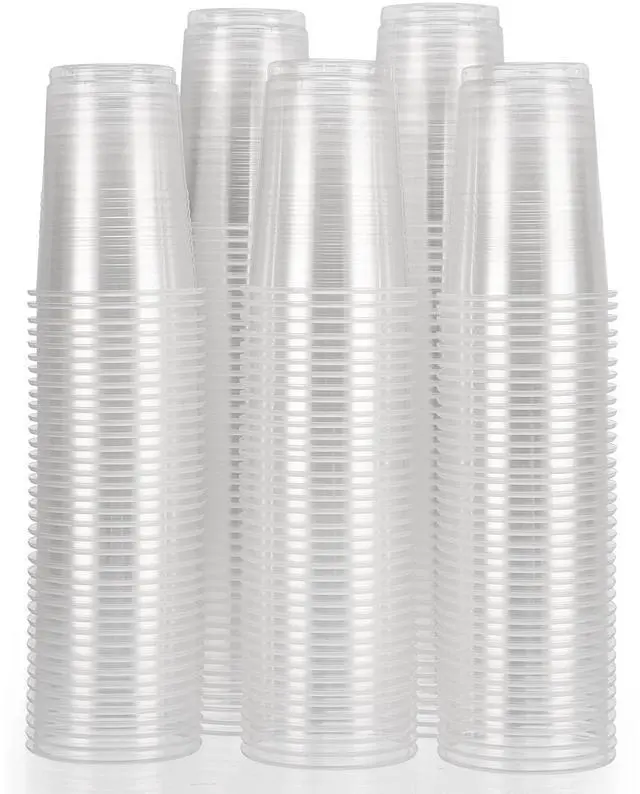 Main image of Clear Plastic Party Cups - 100 Pack, 8 Oz Each