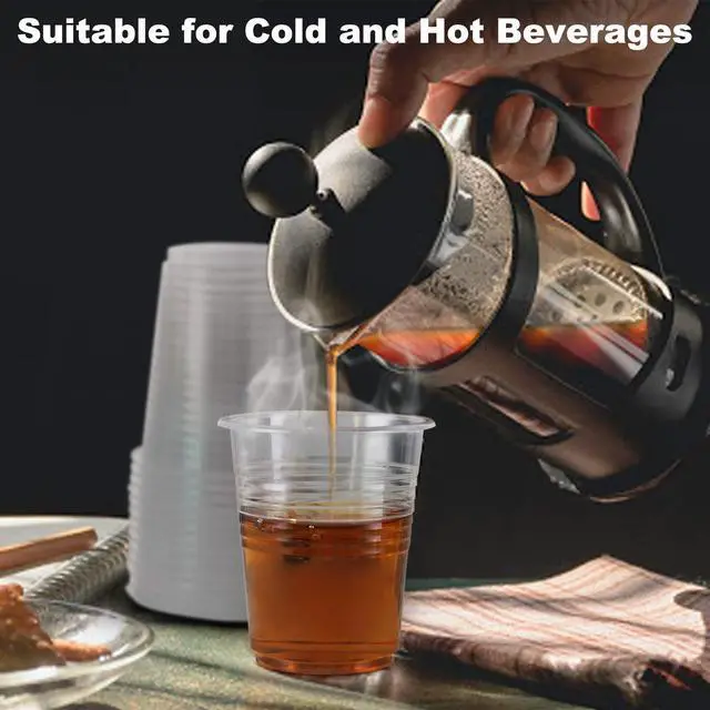 Alt view image 5 of 6 - Clear Plastic Party Cups - 100 Pack, 8 Oz Each