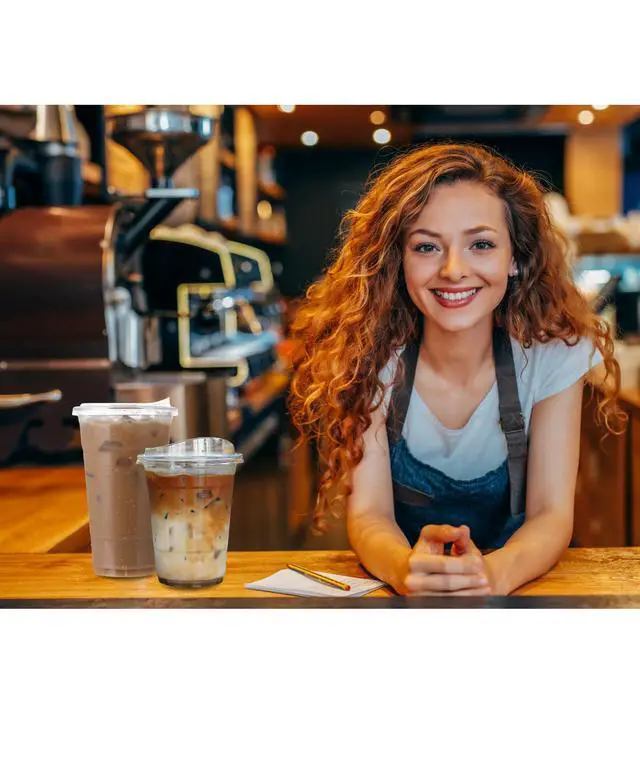 Alt view image 7 of 7 - 16 oz Clear Plastic Cups with Strawless-Sip-Lids, 25 Sets Disposable Cup Plastic Iced Coffee Cups, To Go Cup with Sip Through Lids for Smoothie, Milkshake, Cold Drinks for Party, Wedding, Event