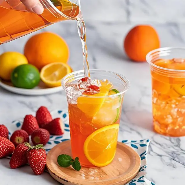 Alt view image 6 of 7 - 50 Pack Extra Thick Plastic Cups 9oz Disposable Clear Cups Bulk, Smooth Plastic Disposable Cold Cups for Party Birthday Event Bar Cup, Clear Drink Cup for Juice, Ice Cream, Wine, Cocktail
