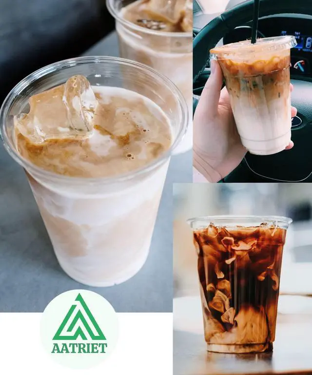 Alt view image 6 of 7 - 12 oz Clear Plastic Cups with Lids and Straws, Disposable Coffee Cups 25 Sets