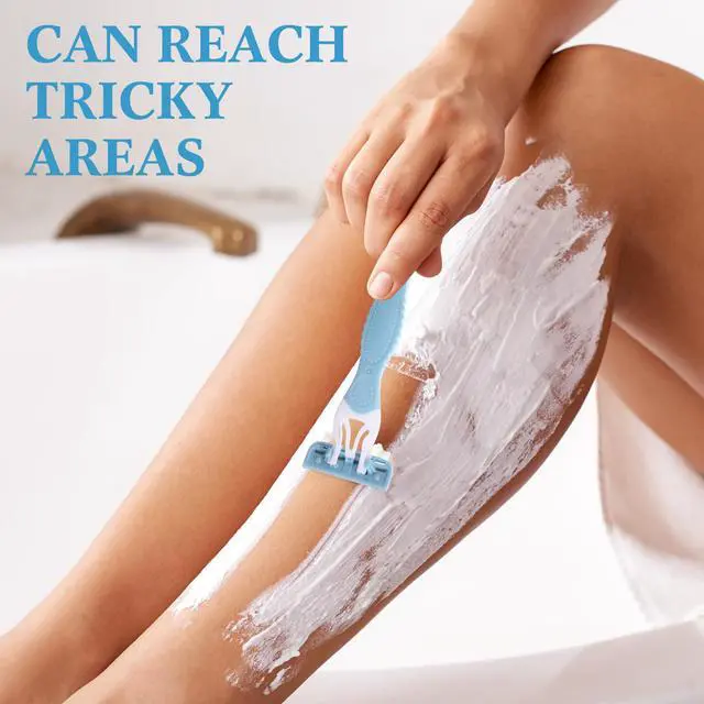 Alt view image 6 of 7 - 10 Pcs Women Disposable Razors Bulk 5 Blade for Sensitive Skin Individually Packaged Shaving Razors for Hotel Spa Travel Daily