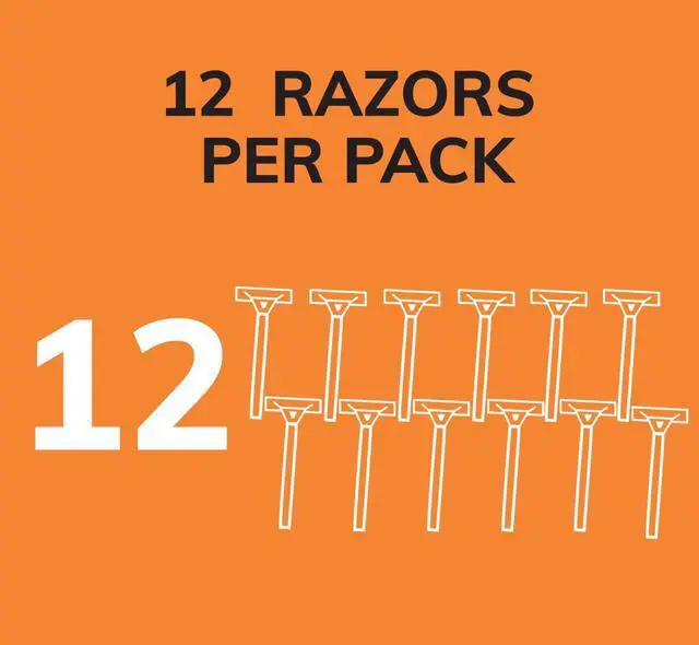 Alt view image 3 of 6 - Sensitive Disposable Razors for Men, Long-Lasting 1 Blade Razors for Sensitive Skin, 12 Count