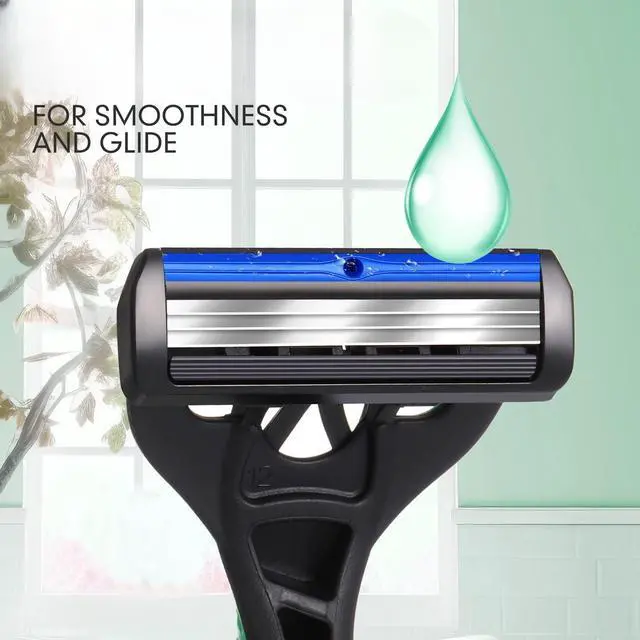 Alt view image 4 of 7 - 12 Pcs Mens Disposable Razors Bulk 3 Blade Sensitive Head Shaving Razors for Men Travel Hotel Spa Christmas Party Gift