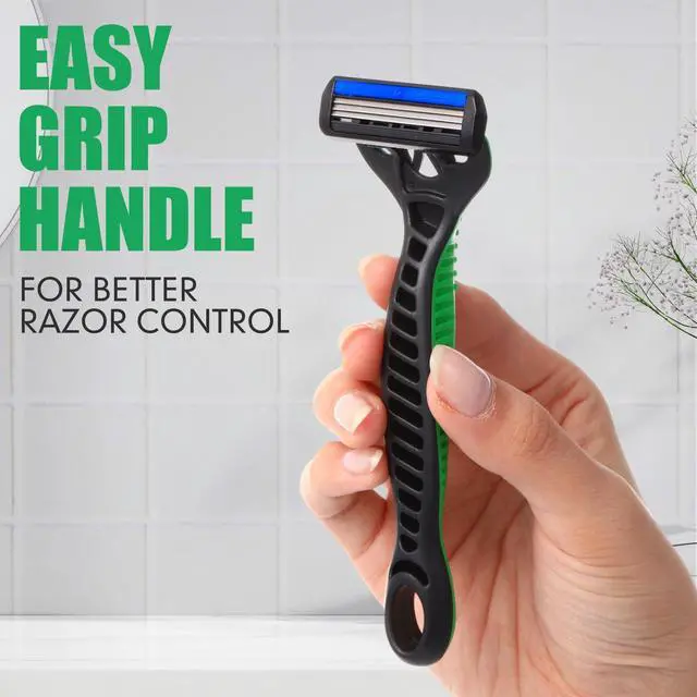 Alt view image 6 of 7 - 12 Pcs Mens Disposable Razors Bulk 3 Blade Sensitive Head Shaving Razors for Men Travel Hotel Spa Christmas Party Gift
