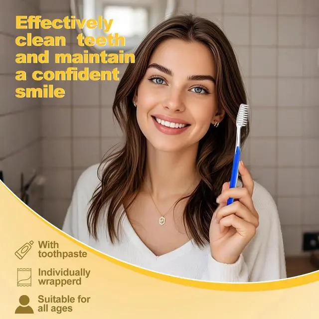 Alt view image 6 of 7 - Disposable Toothbrushes with Toothpaste Individually Wrapped 5 Colors Bulk Toothbrush and Toothpaste 10g for Homeless,Shelter,Air Bnb/Hotel/Guest Apartment (30)