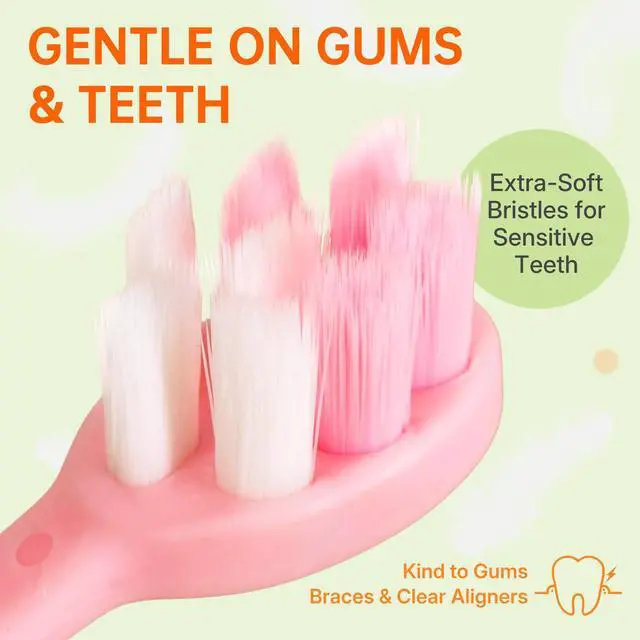 Alt view image 3 of 7 - 24-Pack Pre-Pasted Mini Travel Toothbrushes, Individually Wrapped Value Pack, Disposable Toothbrushes with Toothpaste, Waterless Single-Use Extra Soft Bristle for Adults, On-The-Go & Braces