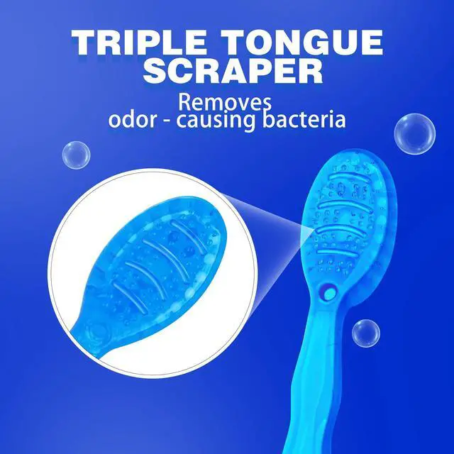 Alt view image 3 of 6 - 5 in 1 Mini Brushes-Disposable Toothbrushes with Toothpaste + Floss + Pick + Tongue Scraper | Travel Size | Individually Wrapped | Soft | Mint | Travel Set (Mix, 26 pcs)