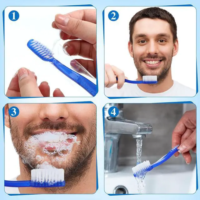 Alt view image 3 of 6 - 40 Pcs Prepasted Disposable Toothbrushes Bulk Individually Wrapped Pre Pasted Soft Bristle Set Travel Colorful Toothbrushes for Homeless Gift Hotel Camping Travel