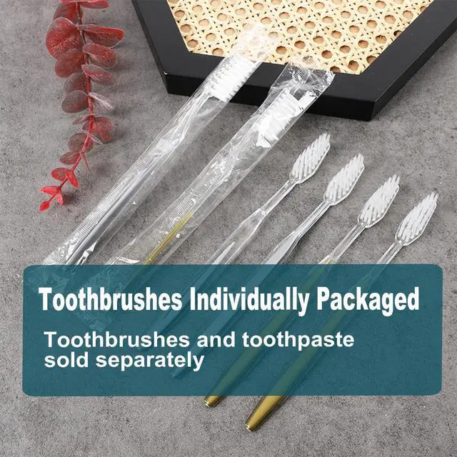 Alt view image 7 of 7 - 30 pcs Disposable Toothbrushes with Toothpaste, 2 Color Toothbrushes and Toothpaste 10g, Bulk for Homeless, Travel, Hotel,Charity