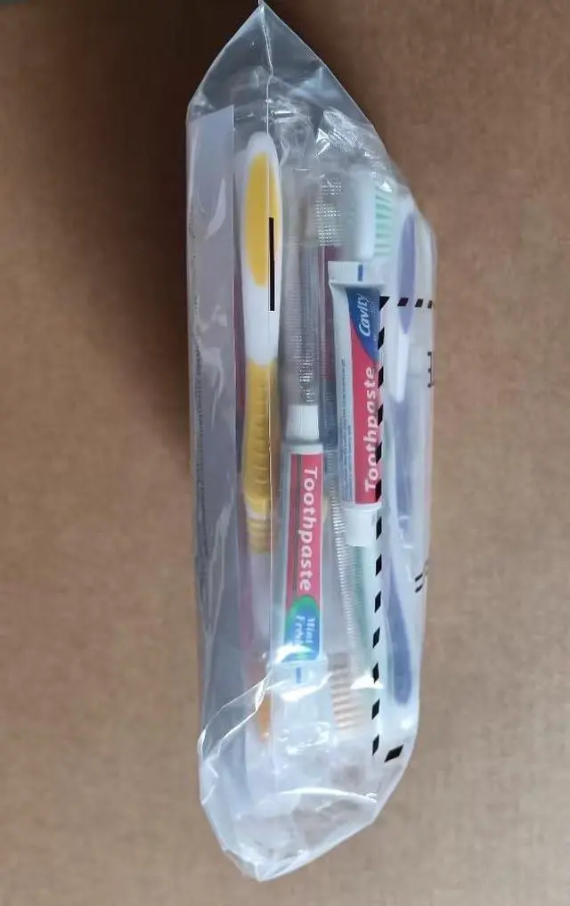 Alt view image 5 of 7 - 25 Pack Disposable Toothbrushes with Toothpaste Individually Wrapped, 10g Travel Toothpaste Single Use Manual Toothbrush Kit for Adults Guests Travel Hotel Nursing (25 pcs,5 Colors)