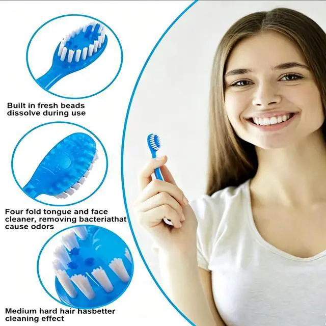 Alt view image 4 of 6 - 30 Individually Packaged Disposable Travel toothbrushes with Toothpaste, 5-in-1 Convenient Mini Disposable Toothbrush