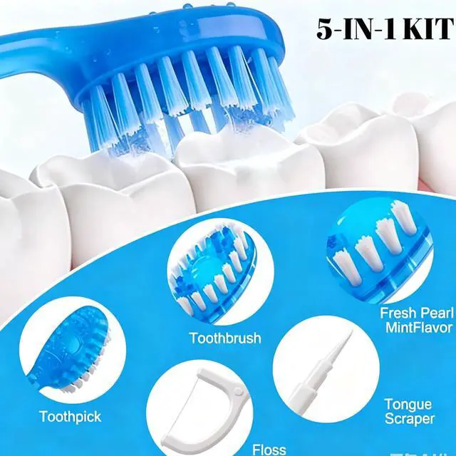 Alt view image 3 of 6 - 30 Individually Packaged Disposable Travel toothbrushes with Toothpaste, 5-in-1 Convenient Mini Disposable Toothbrush
