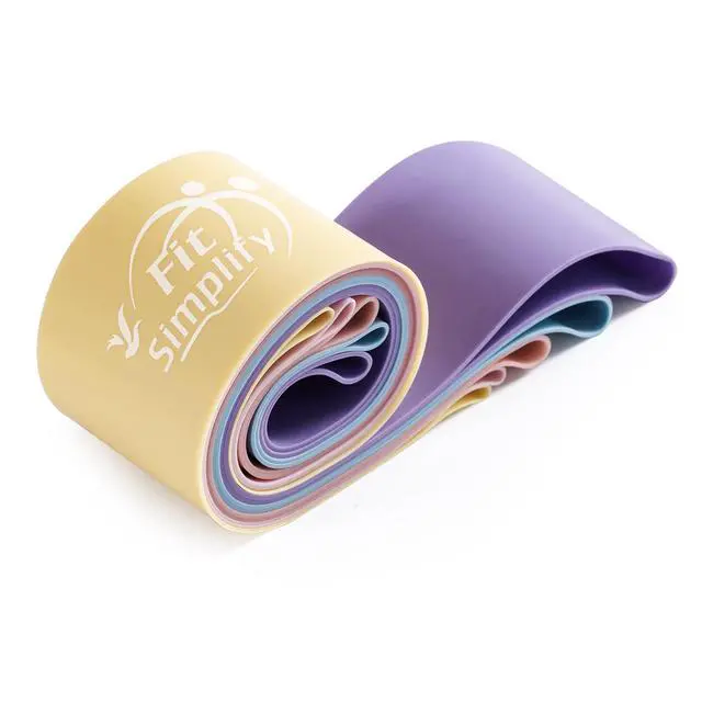Alt view image 4 of 6 - Resistance Loop Exercise Bands with Instruction Guide and Carry Bag, Set of 5