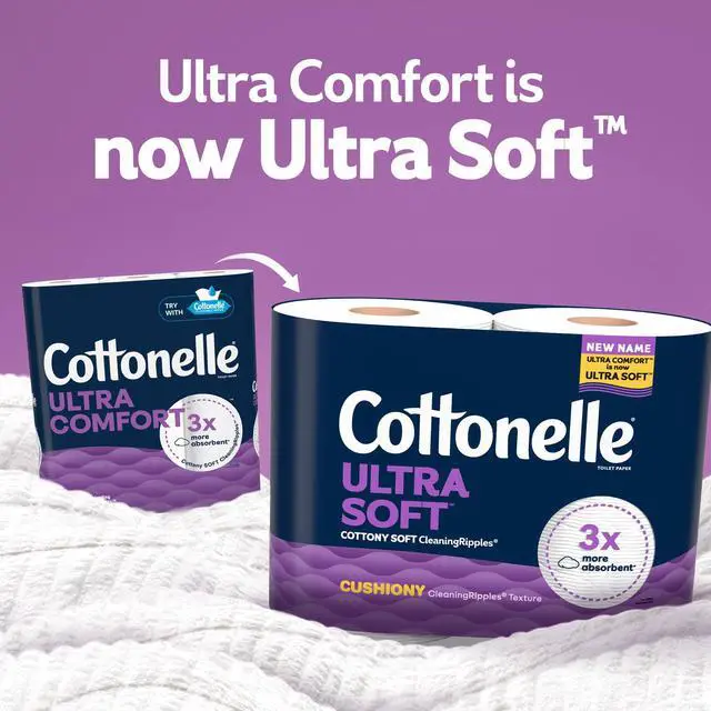 Alt view image 2 of 7 - Ultra Soft Toilet Paper with Cushiony CleaningRipples Texture, Strong Bath Tissue, 24 Family Mega Rolls = 108 Regular Rolls (4 Packs of 6)