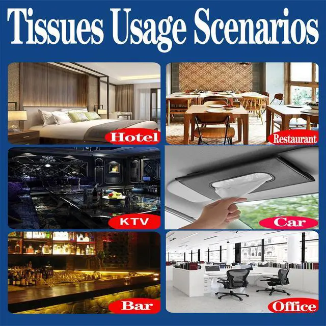 Alt view image 2 of 7 - Car Tissue Refills, 18 Packs Car Tissues Auto Visor Tissue Refills for Visor, Napkins Holder Refill, Auto Travel Tissues, Soft and Smooth (18 Pieces)