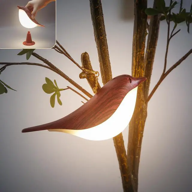 Main image of Small Bird Table Lamp, Cordless Bedside Lamps, Battery Operated Lamp with 3 Color Temperatures, Dimmable Bird Night Light, Touch Lamps for Nightstand, Rechargeable Outdoor Lights for Patio