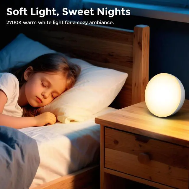 Alt view image 3 of 7 - Cordless Bedside Table Lamp with Gravity Sensor | Portable Wireless Rechargeable 2000mAh Battery Operated | Mini Warm Soft Ambient Night Stand Light | Gift for Bedroom, Nursery, Camping & Outdoor