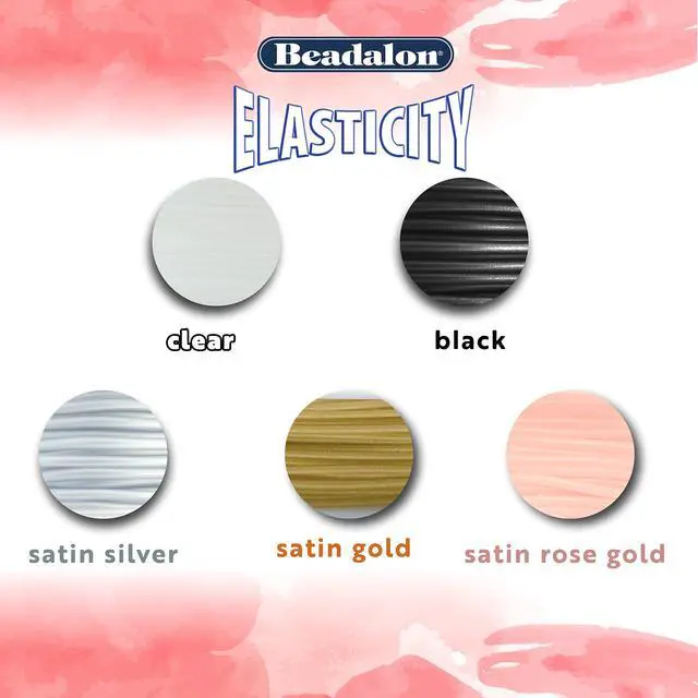 Alt view image 5 of 5 - Elasticity Stretch Cord Elastic Cord | Clear | Latex-Free Rubber | 0.8 mm 25 m Spool for Jewelry Making