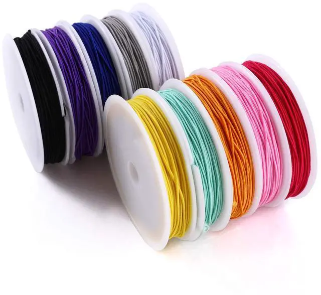 Main image of Elastic Cord for Making Jewelry 1mm 130m/142Yards 10Roll Multicolor Stretch String Beading Crafting for DIY Masks Jewelry Making Necklace Bracelet Beading Craft Thread