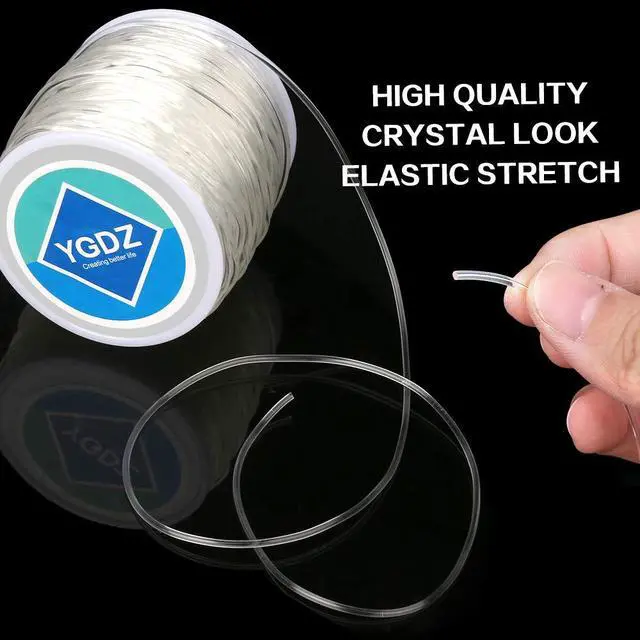 Alt view image 3 of 7 - 1.5mm Bracelet String, Elastic String Crystal Stretch Thread Clear Beading Cords for Bracelets Beading Making