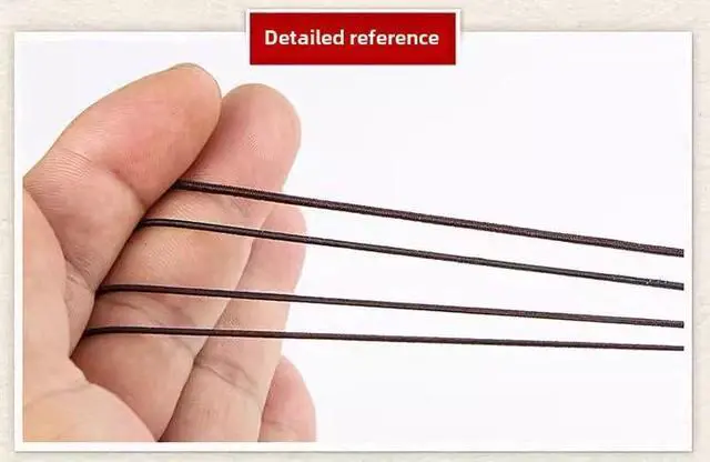 Alt view image 4 of 7 - Premium Stretch Beading Cord Elastic Jewelry String for Buddhist Bracelets, Mala Beads, Handmade Crafting - Durable Wear-Resistant Buddhist Prayer Rope with Hook Needle Tools (Brown)