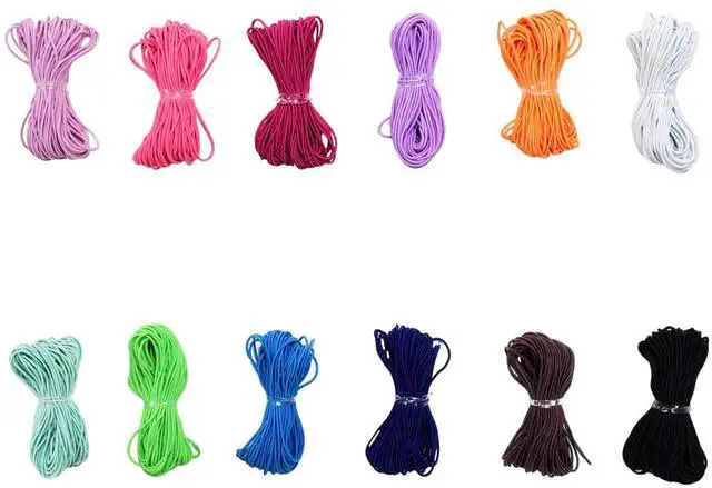 Main image of 131 Yards Multicolor Beading Elastic Cord 1mm for Jewelry Making and Sewing Elastic Stretch Bead Cord for Sewing and Bracelets, Necklace, Jewelry Making