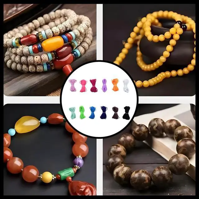 Alt view image 5 of 5 - 131 Yards Multicolor Beading Elastic Cord 1mm for Jewelry Making and Sewing Elastic Stretch Bead Cord for Sewing and Bracelets, Necklace, Jewelry Making