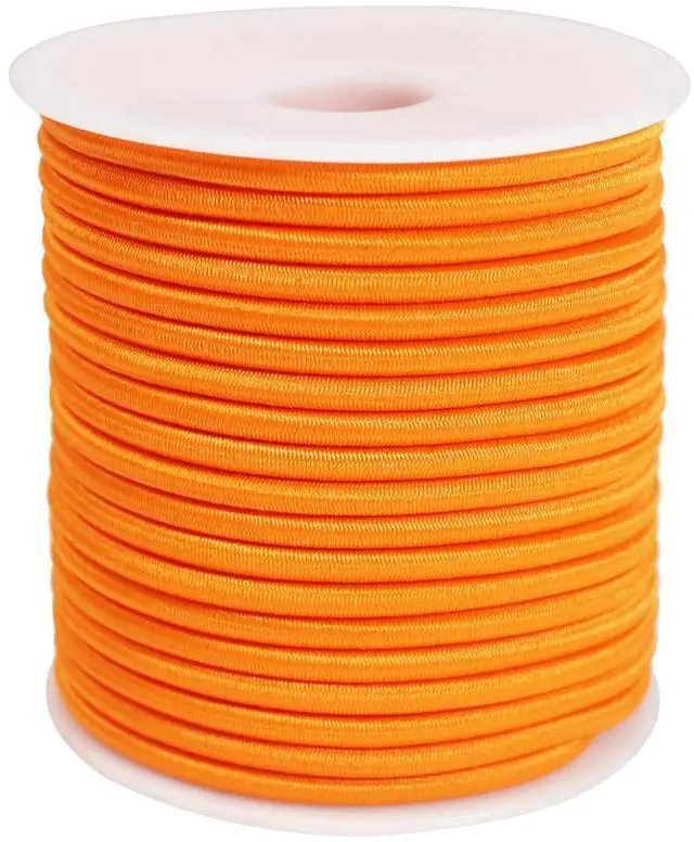 Main image of 1/8 inch Elastic Cord String for Sewing 55ft 3mm Orange Round Elastic Rope Cord for Hair Ties Thin Elastic Strap Stretchy Thread for Clothes-Keychain-DIY Crafts & Project Supplies(ZH190)