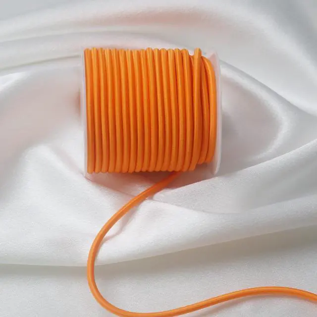 Alt view image 4 of 7 - 1/8 inch Elastic Cord String for Sewing 55ft 3mm Orange Round Elastic Rope Cord for Hair Ties Thin Elastic Strap Stretchy Thread for Clothes-Keychain-DIY Crafts & Project Supplies(ZH190)