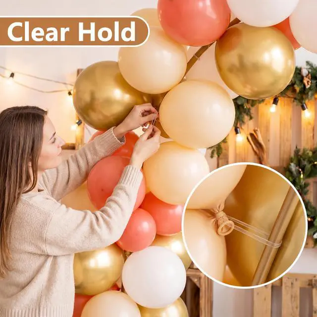 Alt view image 5 of 7 - 450Pcs Clear Rubber Bands Set for Balloon Arches, Assorted Sizes Clear Rubber Bands for Weddings Home Crafts DIY Projects