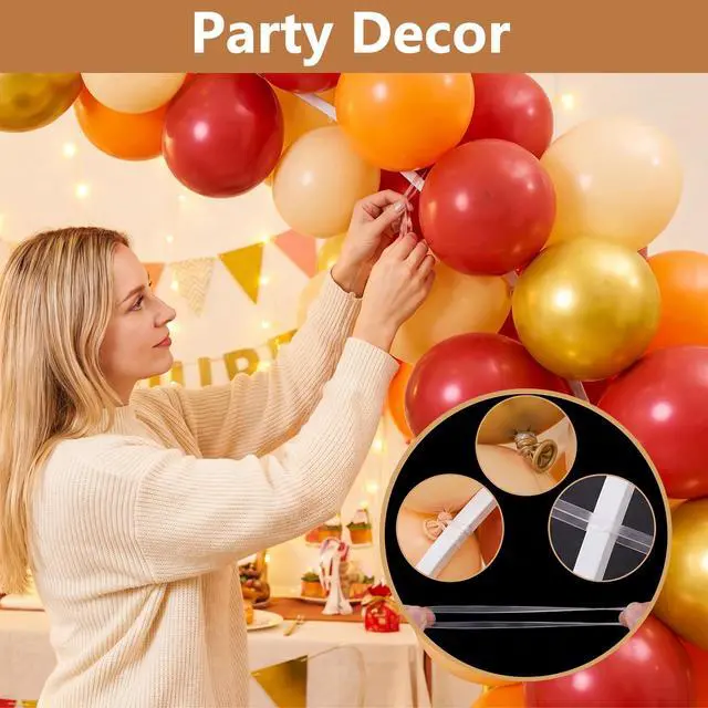 Alt view image 6 of 7 - 450Pcs Clear Rubber Bands Set for Balloon Arches, Assorted Sizes Clear Rubber Bands for Weddings Home Crafts DIY Projects