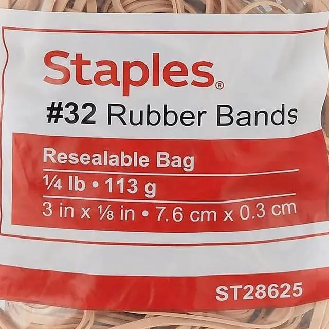 Alt view image 3 of 3 - Rubber Bands, Size #32, Beige, 225 Pack Durable Economy Bands for Office, Home & Classroom Use