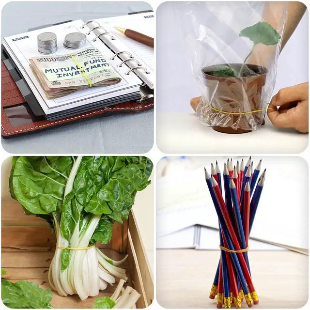 Alt view image 6 of 7 - 1000Pcs Elastic Bands Small Rubber Bands Assorted for Office Bank Home and Various Purpose
