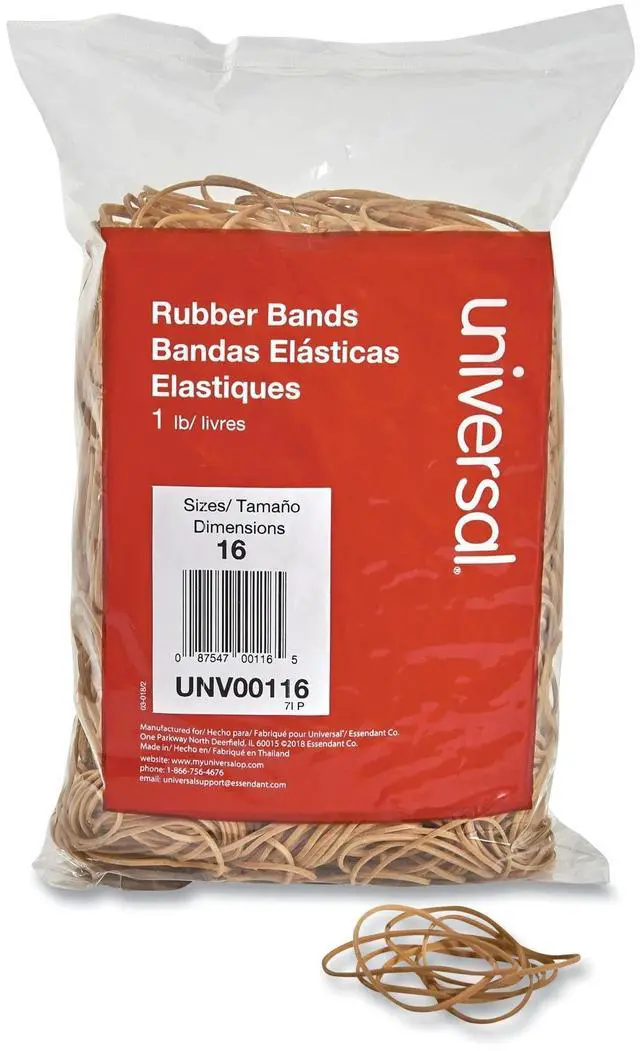 Main image of Rubber Bands, Size 16, 1lb Pack