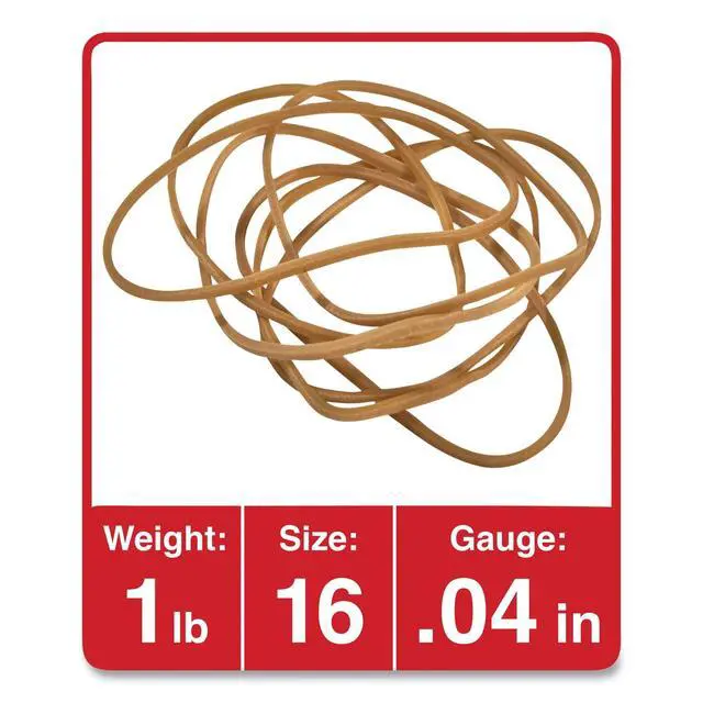 Alt view image 2 of 4 - Rubber Bands, Size 16, 1lb Pack