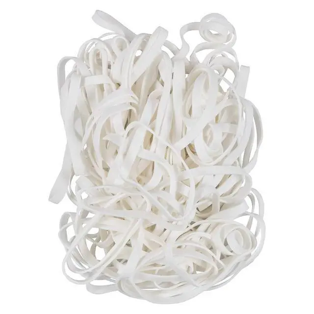 Alt view image 2 of 4 - Durable Rubber Bands - Size 64 - White Multi-Purpose Rubberbands - 100/Pack