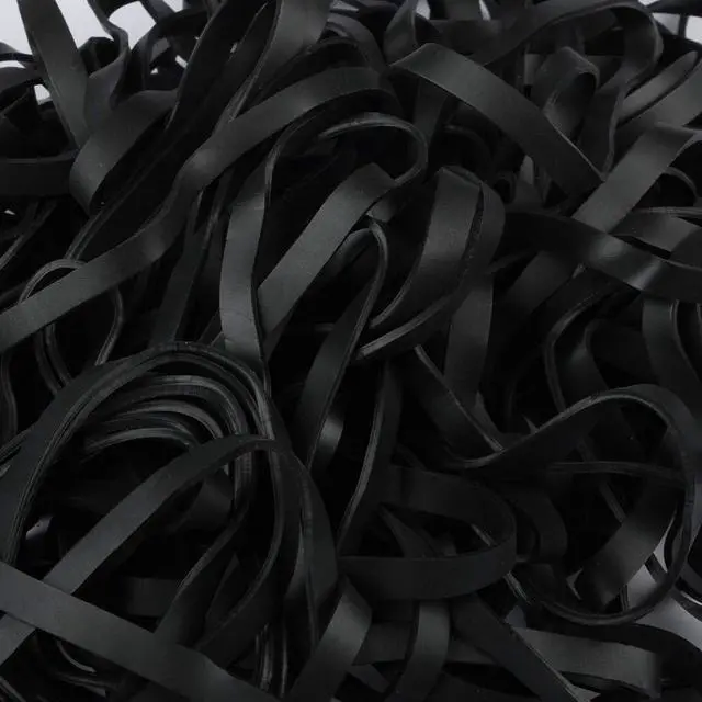Alt view image 2 of 4 - Durable Rubber Bands - Size 64 - Black Multi-Purpose Rubberbands - 100/Pack
