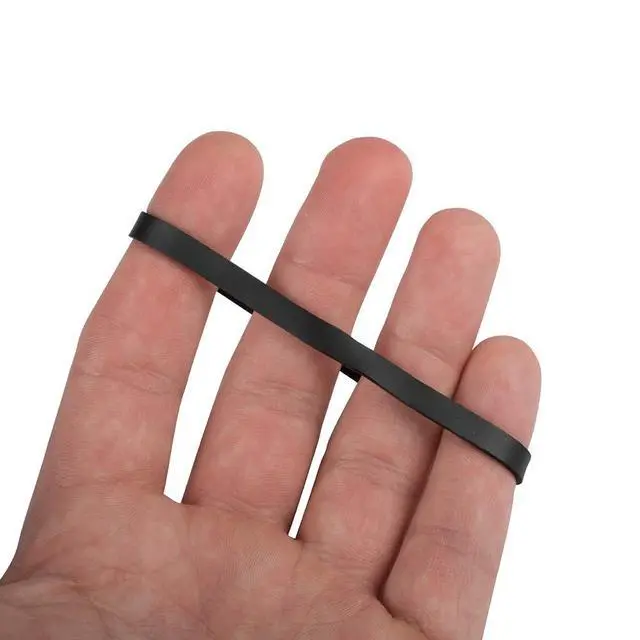 Alt view image 4 of 4 - Durable Rubber Bands - Size 64 - Black Multi-Purpose Rubberbands - 100/Pack