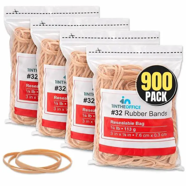 Main image of Rubber Bands Size 32#, 32 Rubber Bands 3" x 1/9", (900 Pack)
