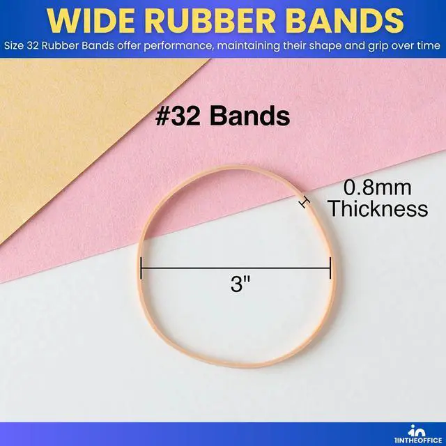 Alt view image 5 of 7 - Rubber Bands Size 32#, 32 Rubber Bands 3" x 1/9", (900 Pack)