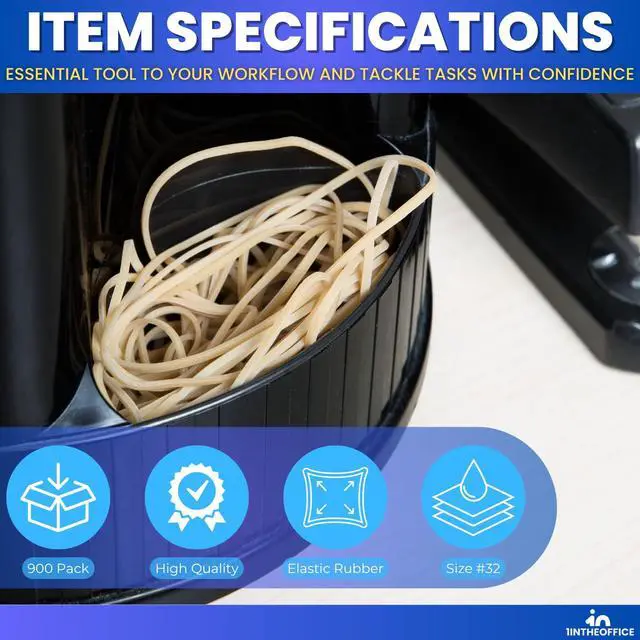 Alt view image 7 of 7 - Rubber Bands Size 32#, 32 Rubber Bands 3" x 1/9", (900 Pack)