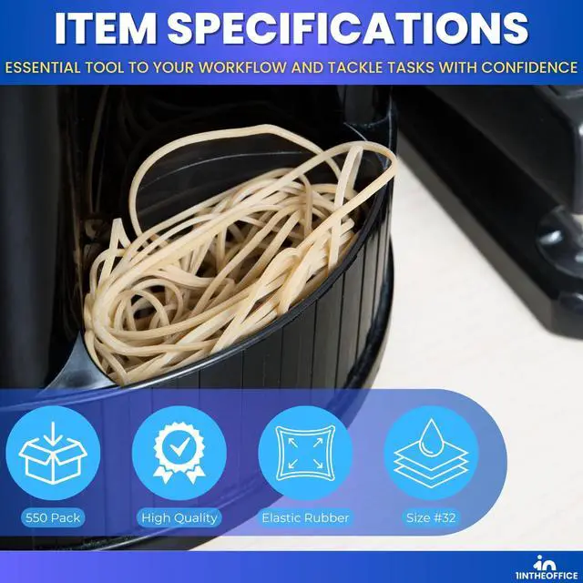 Alt view image 7 of 7 - Rubber Bands Size 32, Beige, 1/4 lb. Bag, 225/Pack #32, (2 Pack)