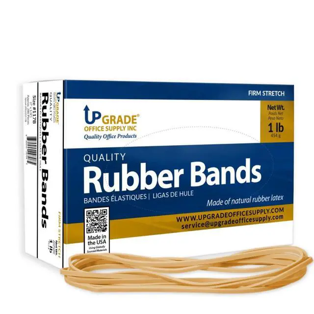 Alt view image 2 of 7 - Rubber Bands, Size 117B, 7 x 1/8 in, 200 Count 1 lb Box, USA