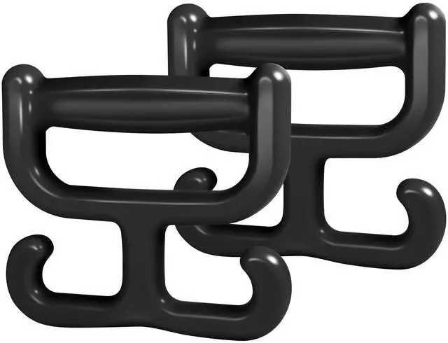 Main image of 2 Pack Grocery Bag Shopping Bag Carrier Holder Handle for Plastic Bags, Each Holds 100lbs Durable Multi Purpose Heavy Duty Comfortable Grip (Black)