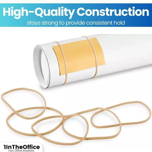 Alt view image 5 of 7 - Rubber Bands #16, Size16 Rubber Bands, Beige, 1 lb Box, (1,900/Pack)